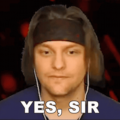 Man Wearing Headband And Earbuds Says Yes Sir GIF