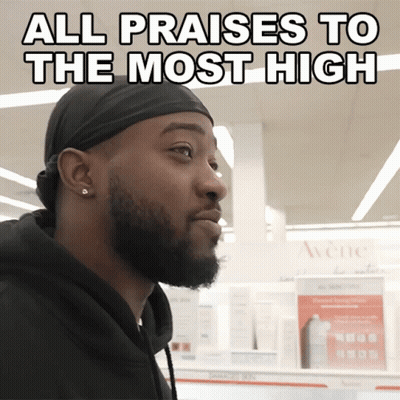 Man Wearing Headband In Front Of Avene Sign GIF