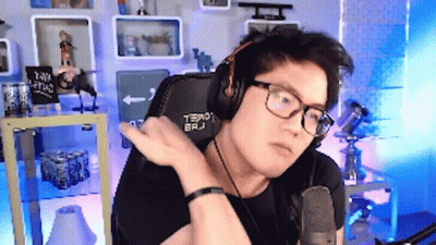 Man Wearing Headphones And Glasses At Microphone GIF