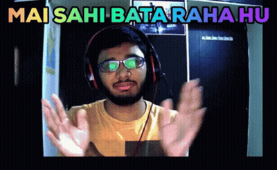 Man Wearing Headphones And Glasses Saying Mai Sahi Bata Raha Hu GIF