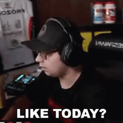 Man Wearing Headphones And Hat Asking If He Likes Today GIF
