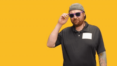 Man Wearing Headphones And Hat Saying Oh My God GIF