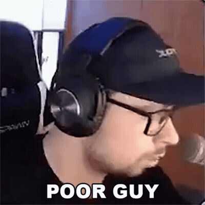 Man Wearing Headphones And Hat Sitting GIF