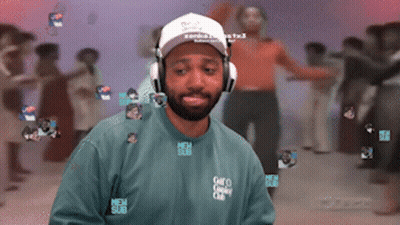 Man Wearing Headphones And Men Subs Shirt GIF