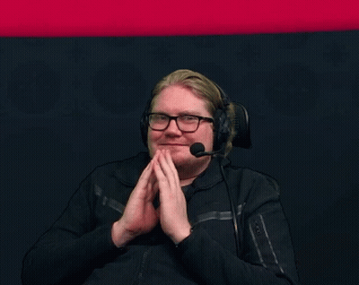 Man Wearing Headphones And Microphone Clapping GIF