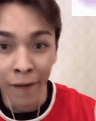 Man Wearing Headphones And Red Shirt GIF