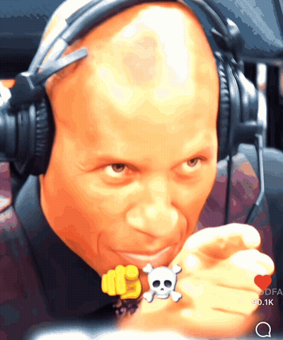 Man Wearing Headphones And Skull Ring GIF