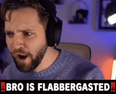 Man Wearing Headphones Bro Is Flabbergasted GIF