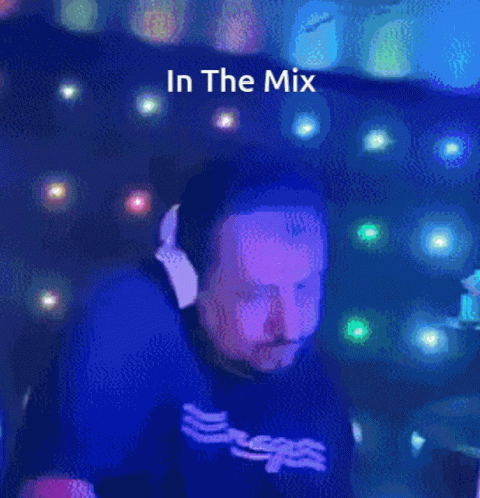 Man Wearing Headphones Dancing In The Mix GIF