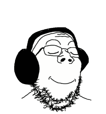 Man Wearing Headphones Drawing Sticker