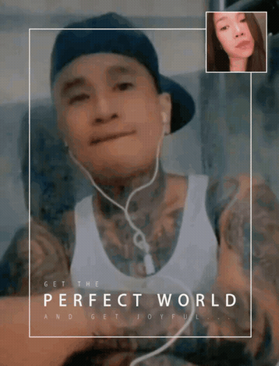 Man Wearing Headphones Get Joyful GIF