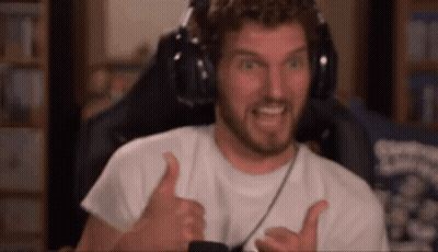 Man Wearing Headphones Giving Thumbs Up GIF