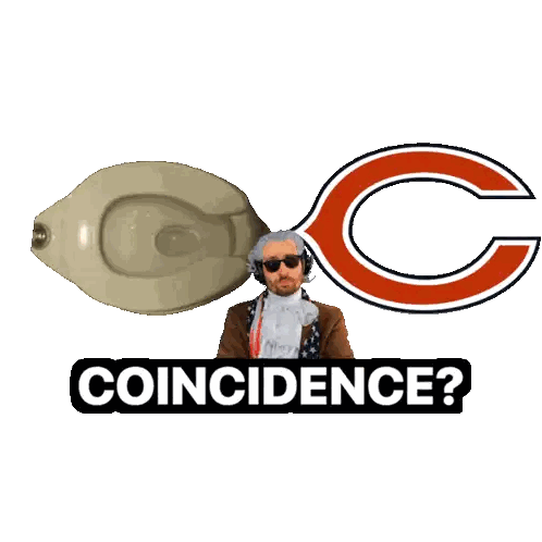 Man Wearing Headphones In Front Of Bears Logo Sticker