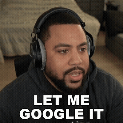 Man Wearing Headphones Let Me Google It GIF