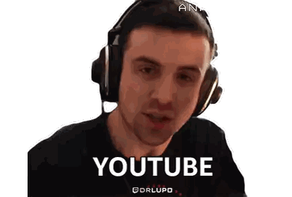 Man Wearing Headphones Making Funny Face Sticker