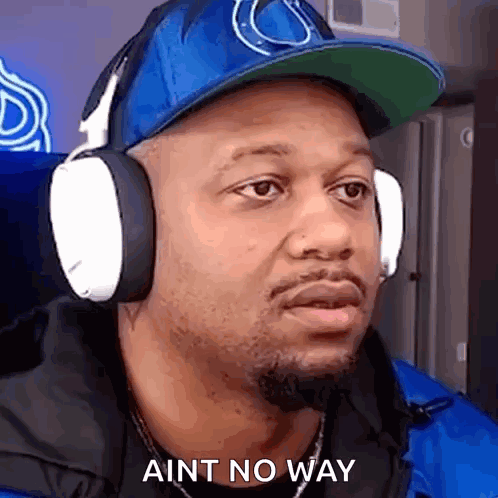 Man Wearing Headphones Making Funny Face GIF