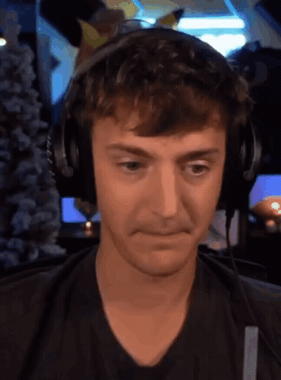 Man Wearing Headphones Making Funny Face GIF