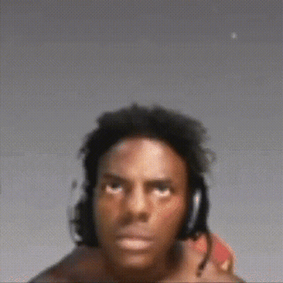 Man Wearing Headphones Making Funny Face GIF
