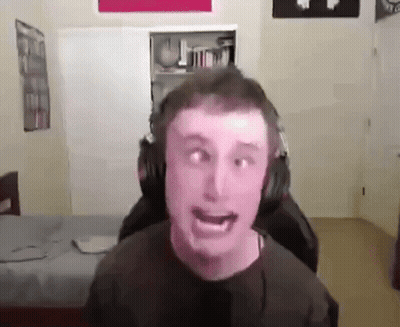 Man Wearing Headphones Making Funny Face GIF