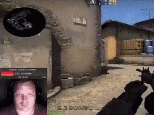 Man Wearing Headphones Playing Video Game GIF