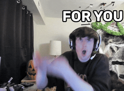 Man Wearing Headphones Saying For You GIF
