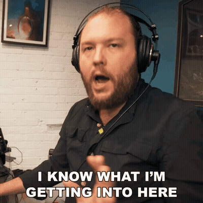 Man Wearing Headphones Saying I Know What I'm Getting Into GIF