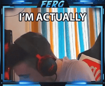 Man Wearing Headphones Saying I'm Actually GIF