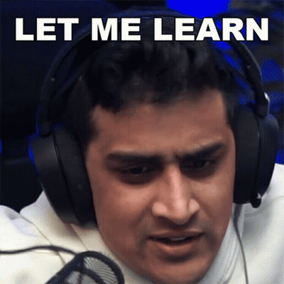 Man Wearing Headphones Saying Let Me Learn GIF