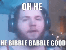 Man Wearing Headphones Saying Oh He He GIF