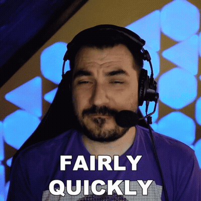 Man Wearing Headphones Saying Quickly GIF