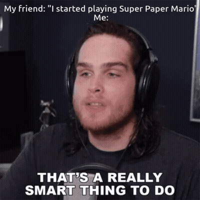 Man Wearing Headphones Saying Smart Thing GIF