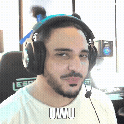 Man Wearing Headphones Saying Uwu GIF