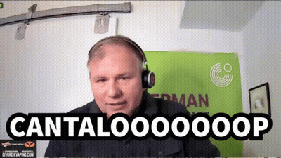 Man Wearing Headphones Says Cantalooooop GIF