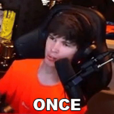 Man Wearing Headphones Says Once GIF