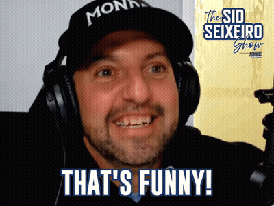 Man Wearing Headphones Says That's Funny GIF