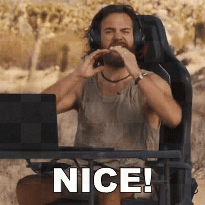 Man Wearing Headphones Sitting At Laptop GIF