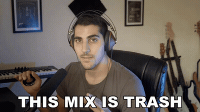 Man Wearing Headphones Sitting At Microphone GIF