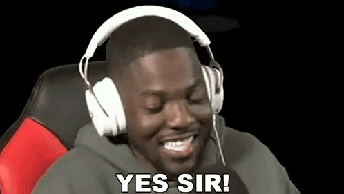 Man Wearing Headphones Smiling And Saying Yes GIF