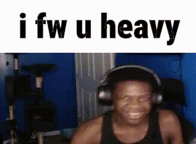 Man Wearing Headphones Smiling Says I Fw U Heavy GIF