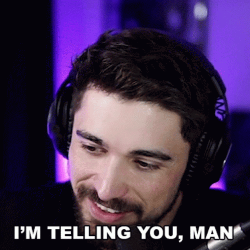 Man Wearing Headphones Speaking GIF