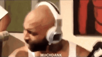 Man Wearing Headphones Talking Into Microphone GIF