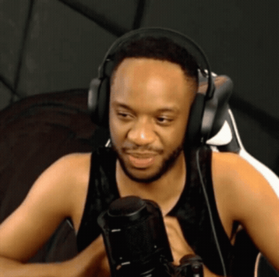 Man Wearing Headphones Talking Into Microphone GIF