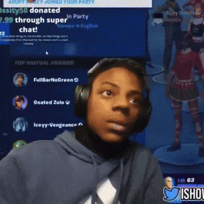Man Wearing Headphones Watching Donation Screen GIF
