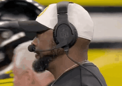Man Wearing Headphones Watching Football GIF
