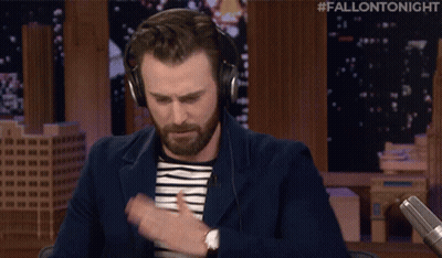 Man Wearing Headphones With #FallOnTonight GIF
