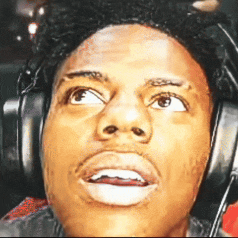 Man Wearing Headphones With Mouth Open GIF