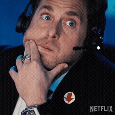Man Wearing Headphones With Netflix Logo GIF