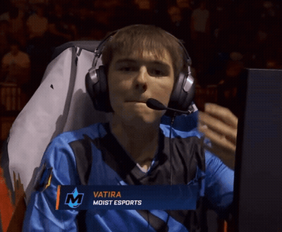 Man Wearing Headphones With Vatira Shirt GIF