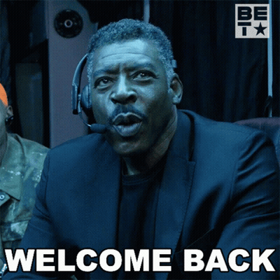 Man Wearing Headset Welcome Back GIF