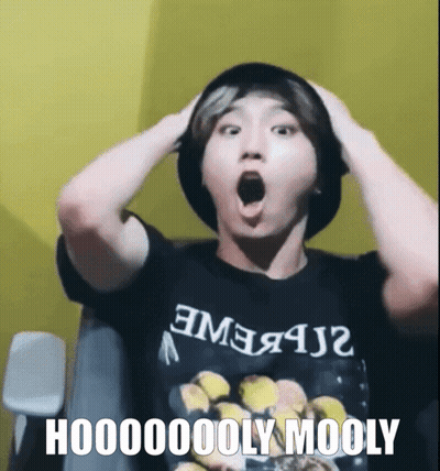 Man Wearing Hooooly Mooly Shirt GIF